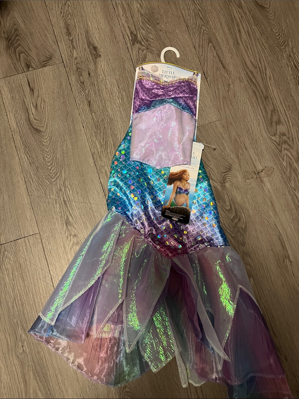 Little Mermaid Kids Costume - Blue and Purple! It say 4-6 - Picture 3 of 7